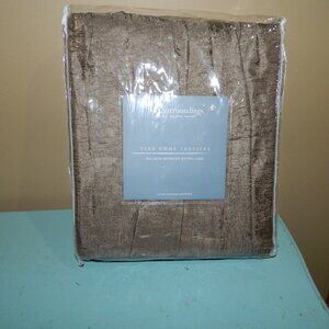 Soft Surroundings Balloon Bedskirt Twin Extra Long 21" Drop Mocha